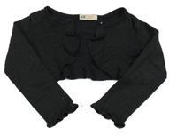 Čierne trblietavé svetrové prepínaci bolerko H&M