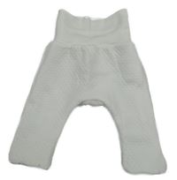 Biele vzorované podšité tepláky