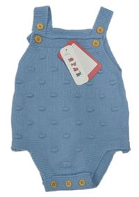 Nové - modré vzorované pletené na traké kraťasy