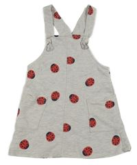 Sivé teplákové na traké šaty s lienkami H&M