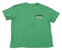 Zelené tričko s nápisom Jack & Jones