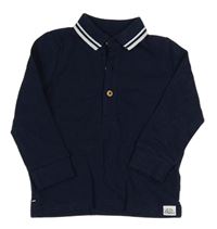 Tmavomodré polo triko F&F