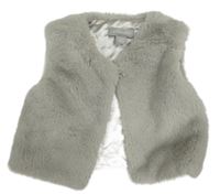 Sivá kožušinová podšitá vesta Primark