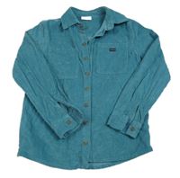 Modrá menšestrová košeľová bunda