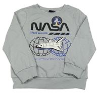Nové - Svetlosivá mikina s raketou - NASA