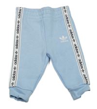 Světlemodré tepláky s logem Adidas