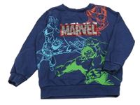 Tmavomodrá mikina so superhrdinami  Marvel