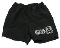 Černé plážové kraťasy - Star Wars