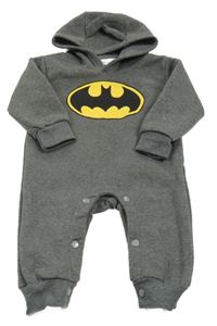 Šedá tepláková kombinéza s kapucí - Batman
