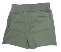 Khaki teplákové kraťasy s ňufáčikom 