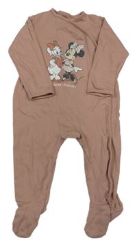 Starorůžový overal s Minnie a Daisy C&A