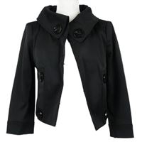 Dámský černý crop kabátek Zara 