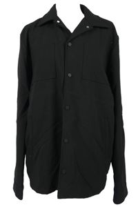 Pánská černá košilová bunda Boohoo 