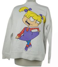 Dámská bílá mikina s potiskem Primark 