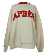 Nové - Pánská smetanovo-červená oversized mikina s nápisem Primark 