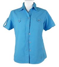 Dámska blankytně modrá blúzka Loffler