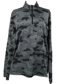 Pánska sivá army športová funkčná mikina Adidas