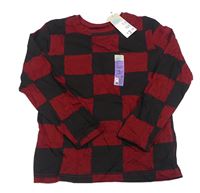 Červeno-černé kostkované triko Primark