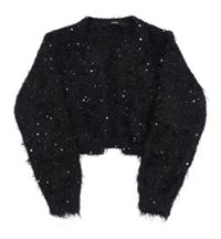 Čierne svetrové bolerko s flitrami George