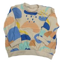 Béžovo-farebná vzorovaná mikina H&M