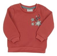 Ružová mikina s kvietkom so cute