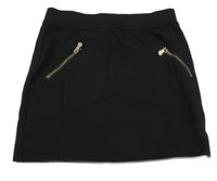 Čierna sukňa so zipy