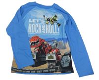 Modro-barevné triko s DINO TRUCKS