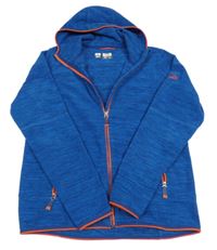 Modrá melírovaná sportovní funkční propínací mikina s kapucí Mc Kinley