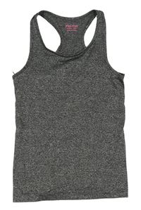 Čierno-sivý melírovaný športový top Yd.