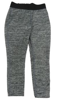 Šedé melírované sportovní thermo legíny Next