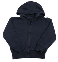 Tmavomodrá prepínaci mikina s kapucňou George