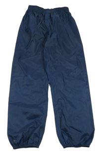 Černé šusťákové funkční kalhoty Decathlon