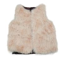 Svetloružová kožušinová podšitá vesta Name it