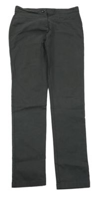 Antracitové spoločenské chino nohavice Next