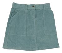 Modrošedá menšestrová sukňa John Lewis