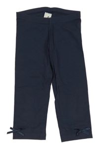 Tmavomodré capri legíny s mašľami C&A