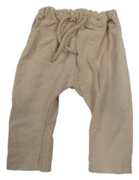 Béžové baggy tepláky