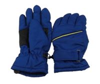 Tmavomodré šusťákové prstové zimní rukavice Crivit