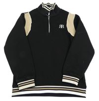 Čierno-béžová mikina s výšivkou River Island