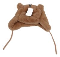 Nové - Starorůžová kožešinová podšitá beranice Jeff&Co.