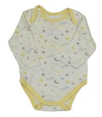 Bílo-žluté body s hvězdičkami a nápisy C&A