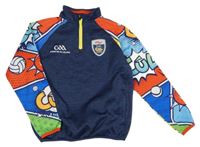 Tmavomodro-farebná športová mikina s rolákom Masita