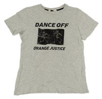 Sivé tričko s kostrami H&M