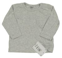 Nové - Šedé melírované triko M&S