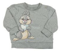 Sivá mikina s Thumperem Disney