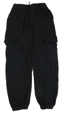Černé cargo cuff rifle Zara