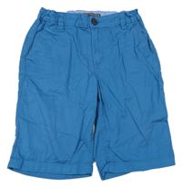 Modré plátěné chino kraťasy H&M