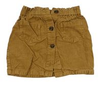 Hnedá paper bag menšestrová prepínaci sukňa Nutmeg