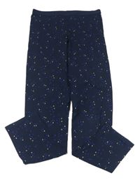 Tmavomodré bodkovaná é legíny TCM