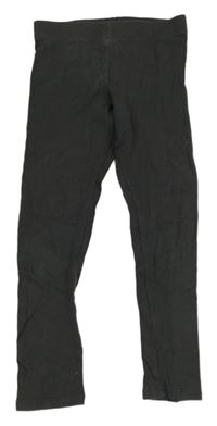 Tmavosivé rebrované legíny Next